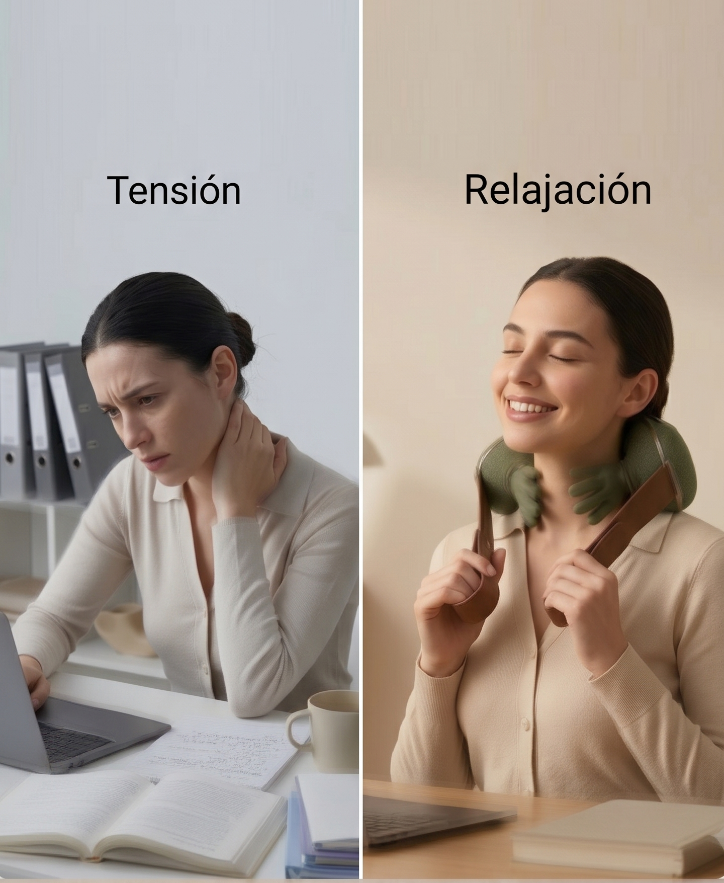 AVIRA ZENIX™ Masajeador Cervical y Lumbar con Calor