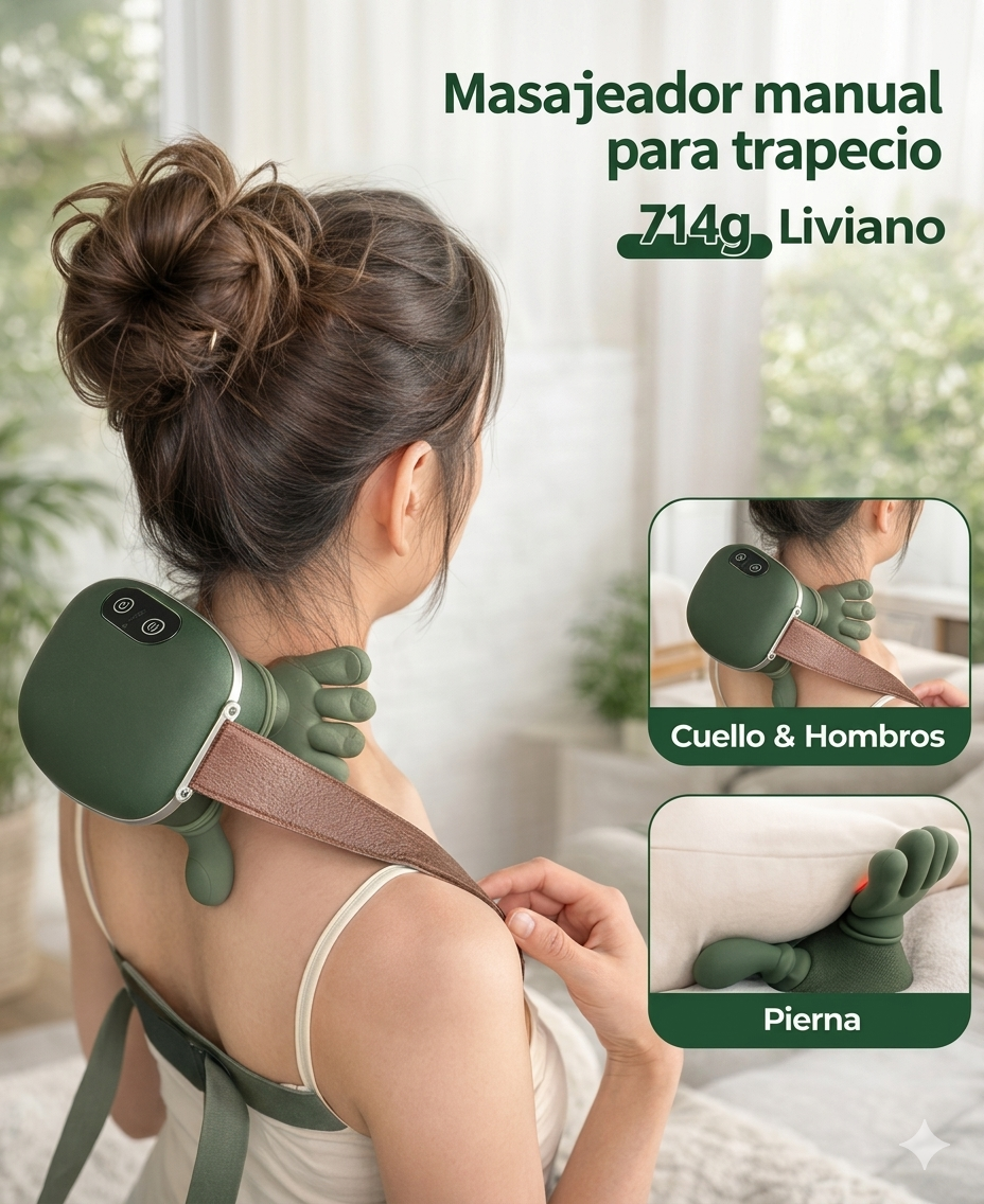 AVIRA ZENIX™ Masajeador Cervical y Lumbar con Calor