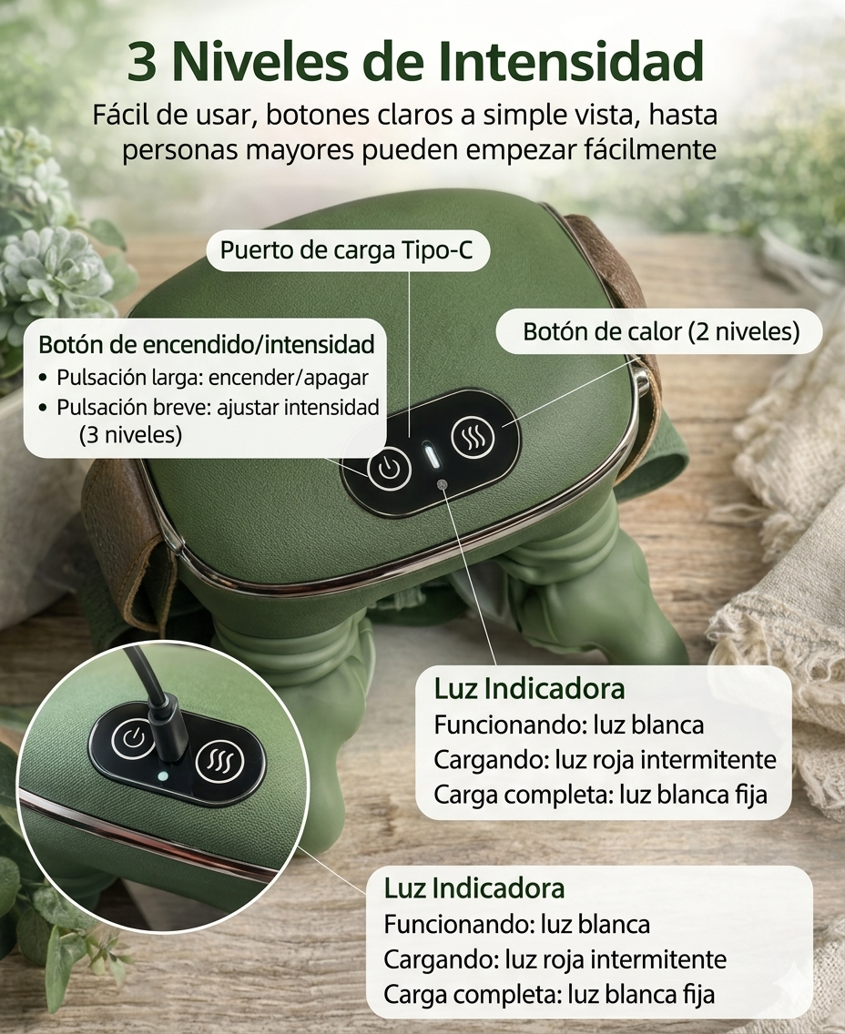 AVIRA ZENIX™ Masajeador Cervical y Lumbar con Calor